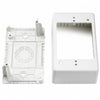 HellermannTyton TSRPFW-JB2 Single Gang Junction Box, 1-1/4" Deep, PVC, Office White, 1/bag