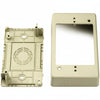 HellermannTyton TSRPI-JB1 Single Gang Junction Box, 1-1/4" Deep, PVC, Ivory, 1/bag