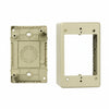 HellermannTyton TSRPI-JB3 Single Gang Junction Box, 2.77" Deep, PVC, Ivory, 1/bag