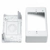 HellermannTyton TSRPW-JB2 Single Gang Junction Box, 2.77" Deep, PVC, White, 1/bag