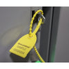 9" 40lb Yellow Tug Tight Adjustable Plastic Security Seal 100/Bag
