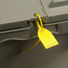 18" 40lb Yellow Tug Tight Adjustable Plastic Security Seal 1,000/Bag