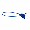 15" 40lb Blue Tug Tight Adjustable Plastic Security Seal 100/Bag