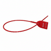 12" 40lb Red Tug Tight Adjustable Plastic Security Seal 100/Bag