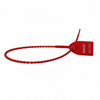 12" 40lb Red Tug Tight Adjustable Plastic Security Seal 1,000/Bag