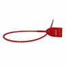 18" 40lb Red Tug Tight Adjustable Plastic Security Seal 1,000/Bag