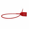 9" 40lb Red Tug Tight Adjustable Plastic Security Seal 100/Bag