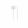 Thomas & Betts TY153MFR 4.35" 18lb Flame Retardant White Identification Cable Ties .78x1" Marking Pad 500/Bag