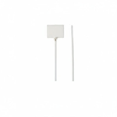 Thomas & Betts TY153MFR 4.35" 18lb Flame Retardant White Identification Cable Ties .78x1" Marking Pad 500/Bag