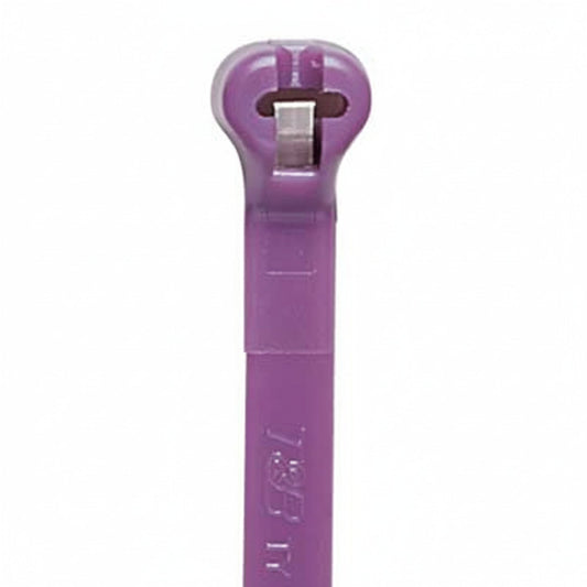 TY24M-7 Purple Polyamide (Nylon 6.6) Cable Tie (40 lb Tensile Strength)