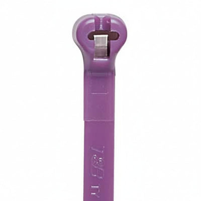 TY24M-7 Purple Polyamide (Nylon 6.6) Cable Tie (40 lb Tensile Strength)