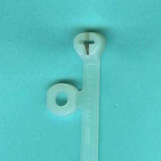 Thomas & Betts TYF535M Cable Tie 50lb 7" Natural Nylon with Stainless Steel Locking Device .138 Mounting Hole