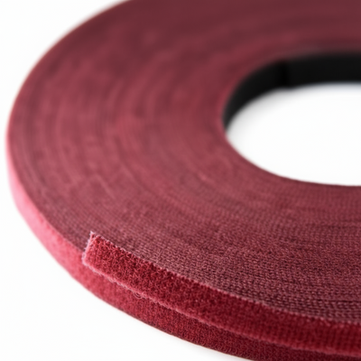 3/4" x 25 Yard Roll Velcro® Brand One-Wrap® Tape UL Rated Fire Retardant, Cranberry 1/Bag
