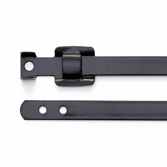Releasable Black Polyester Coated 316 Stainless Steel Cable Ties