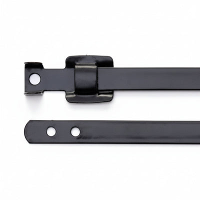 Releasable Black Polyester Coated 316 Stainless Steel Cable Ties