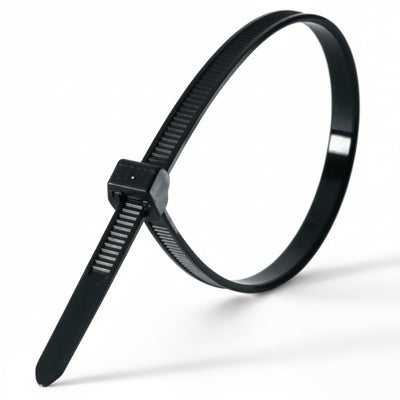 Panduit 3.9" 11lb Black Weather Resistant Pan-Ty® Polypropylene Cable Ties 1,000/bag Part #PLT1M-M100