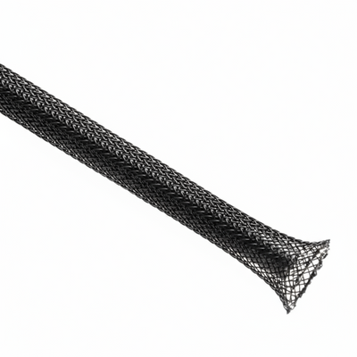 2 1/2” Black Techflex Flexo PET Expandable Braided Sleeving 50ft