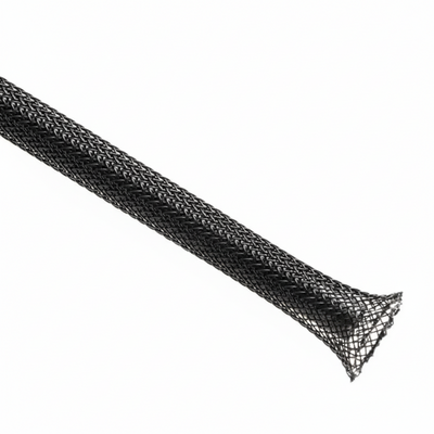 3” Black Techflex Flexo PET Expandable Braided Sleeving 50ft