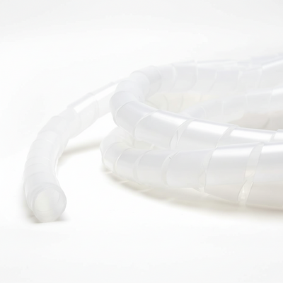 3/8" Diameter Polyethylene Natural Spiral Wrap 100ft/Spool