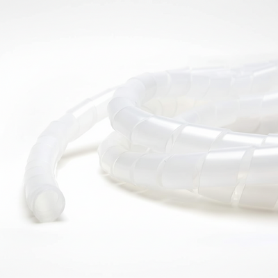 1/8" Diameter Polyethylene Natural Spiral Wrap 100ft/Spool