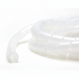 3/4" Diameter Polyethylene Natural Spiral Wrap 100ft/Spool