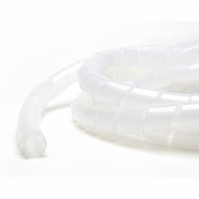 3/4" Diameter Polyethylene Natural Spiral Wrap 100ft/Spool