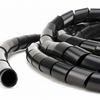 1/8" Diameter Polyethylene UV Black Spiral Wrap 100ft/Spool