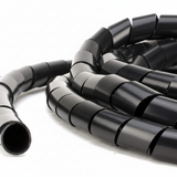 1/8" Diameter Polyethylene UV Black Spiral Wrap 100ft/Spool