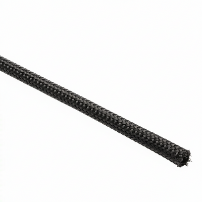 3/4” Black Techflex Clean Cut Fray Resistant Expandable Braided Sleeving 75ft