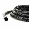 5/8" Diameter Polyethylene UV Black Spiral Wrap 100ft/Spool