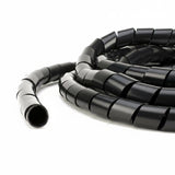 5/8" Diameter Polyethylene UV Black Spiral Wrap 100ft/Spool