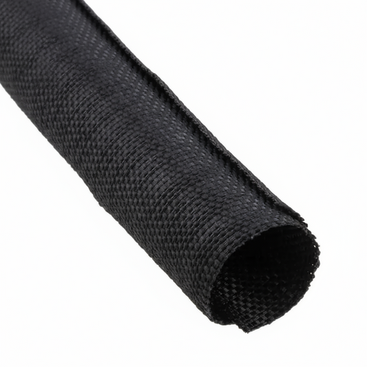 1 3/4” Black Techflex F6 Woven Wrap Woven Braided Sleeving 10ft