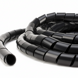 3/4" Diameter Polyethylene UV Black Spiral Wrap 100ft/Spool