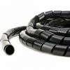1 1/4" Diameter Polyethylene UV Black Spiral Wrap 100ft/Spool