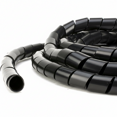 1 1/4" Diameter Polyethylene UV Black Spiral Wrap 100ft/Spool