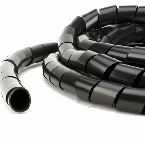 1 1/2" Diameter Polyethylene UV Black Spiral Wrap 50ft/Spool