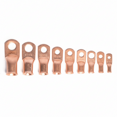 4 AWG 1/2 Stud Unplated Copper Heavy Duty Electrical Lug 100/Bag