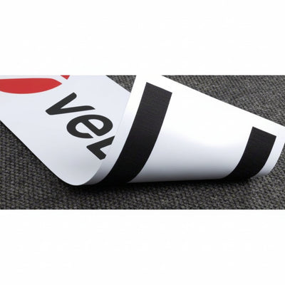 VELCRO BRAND Reclosable Fastener: Acrylic Adhesive, 75 ft, 1 in Wd, Black, Loop