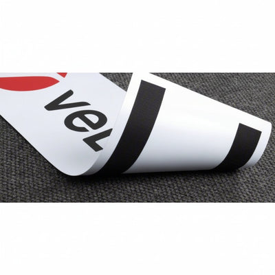 VELCRO BRAND Reclosable Fastener: Acrylic Adhesive, 75 ft, 1 1/2 in Wd, Black, Hook