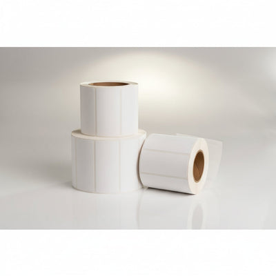 HellermannTyton TAG83T1-822 Thermal Transfer Labels, 4.0" x .312", 1 Across, Polyester, White, 5000/roll