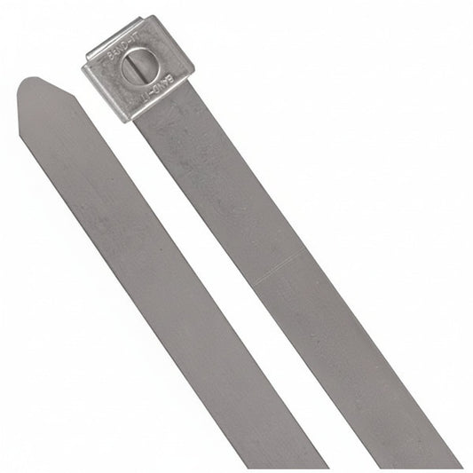 Thomas & Betts SS10-250 23" Standard Dual Lock Stainless Steel Cable Ties 100/Bag